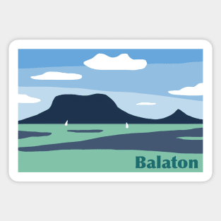 Balaton postcard Sticker